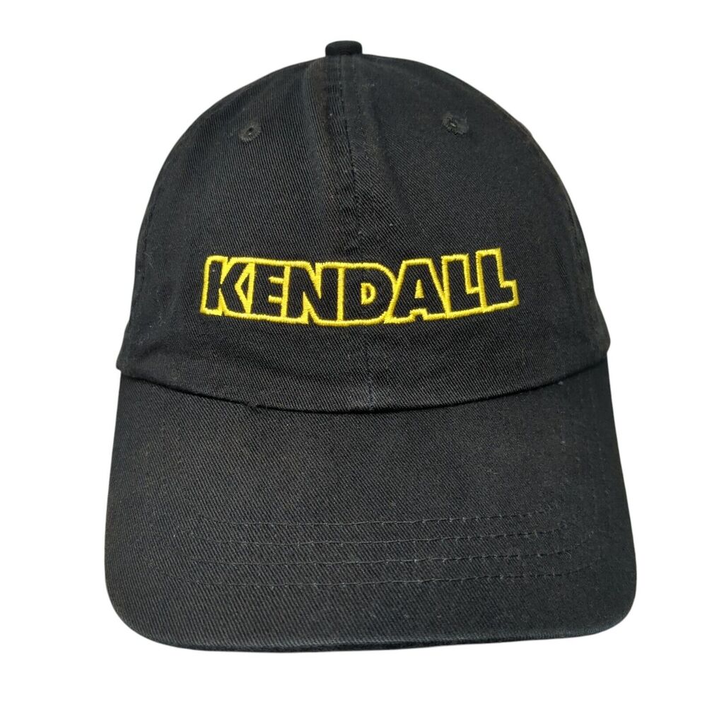 Kendall Slideback Hat Black OSFA Adjustable Embroidered 6 Panel HG